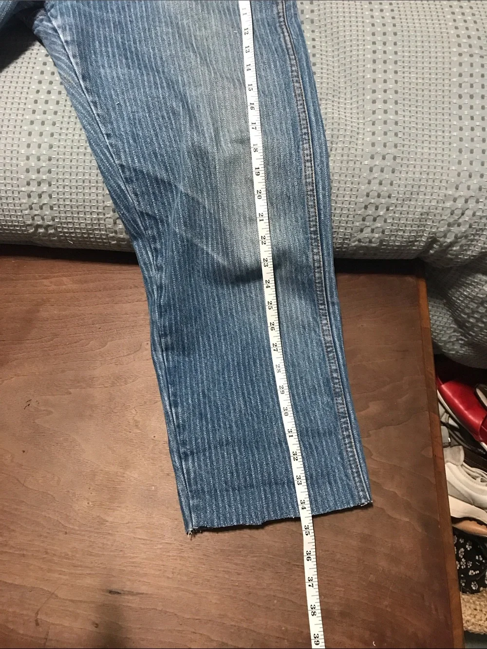 Vintage wrangler stripped jean